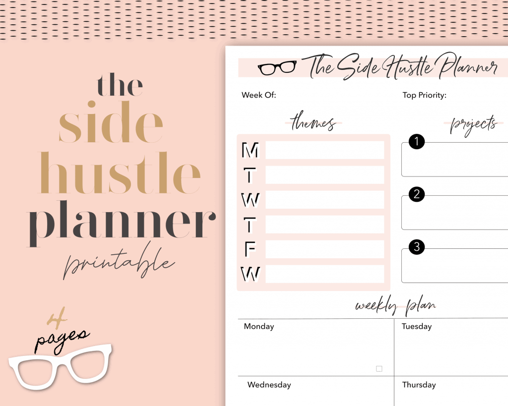 side hustle planner