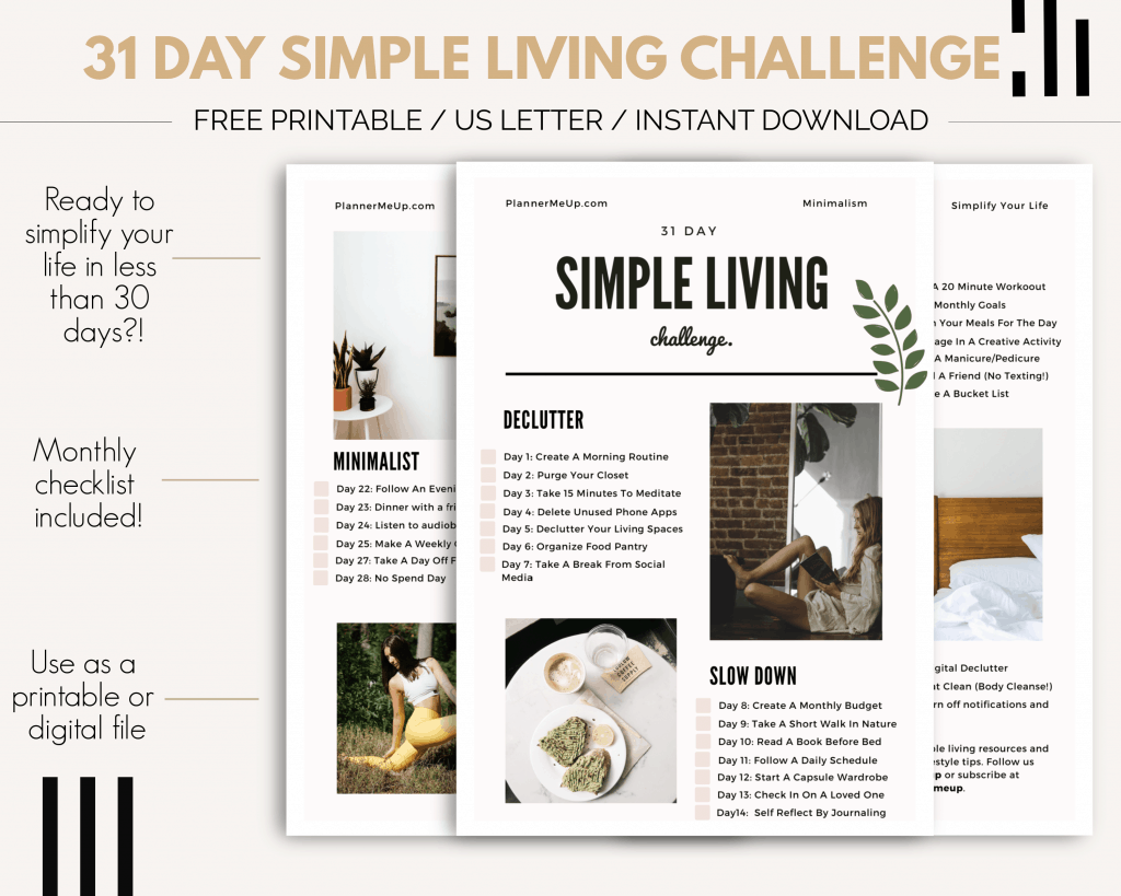 simple living challenge