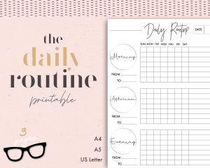 daily routine planner
